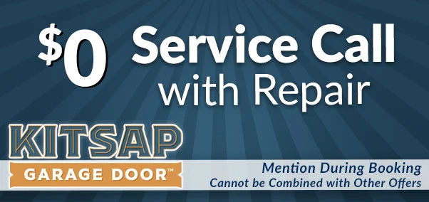 $0 service call with repair - kitsap garage doors